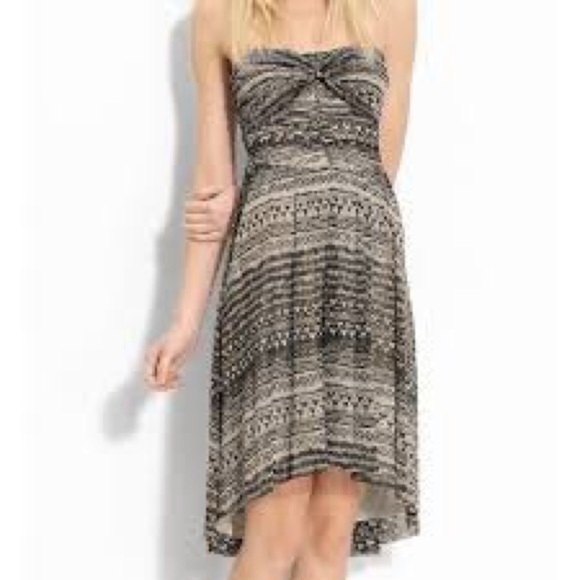 Free People Like new strapless flowing dress. Mint! Sz large - Picture 1 of 4